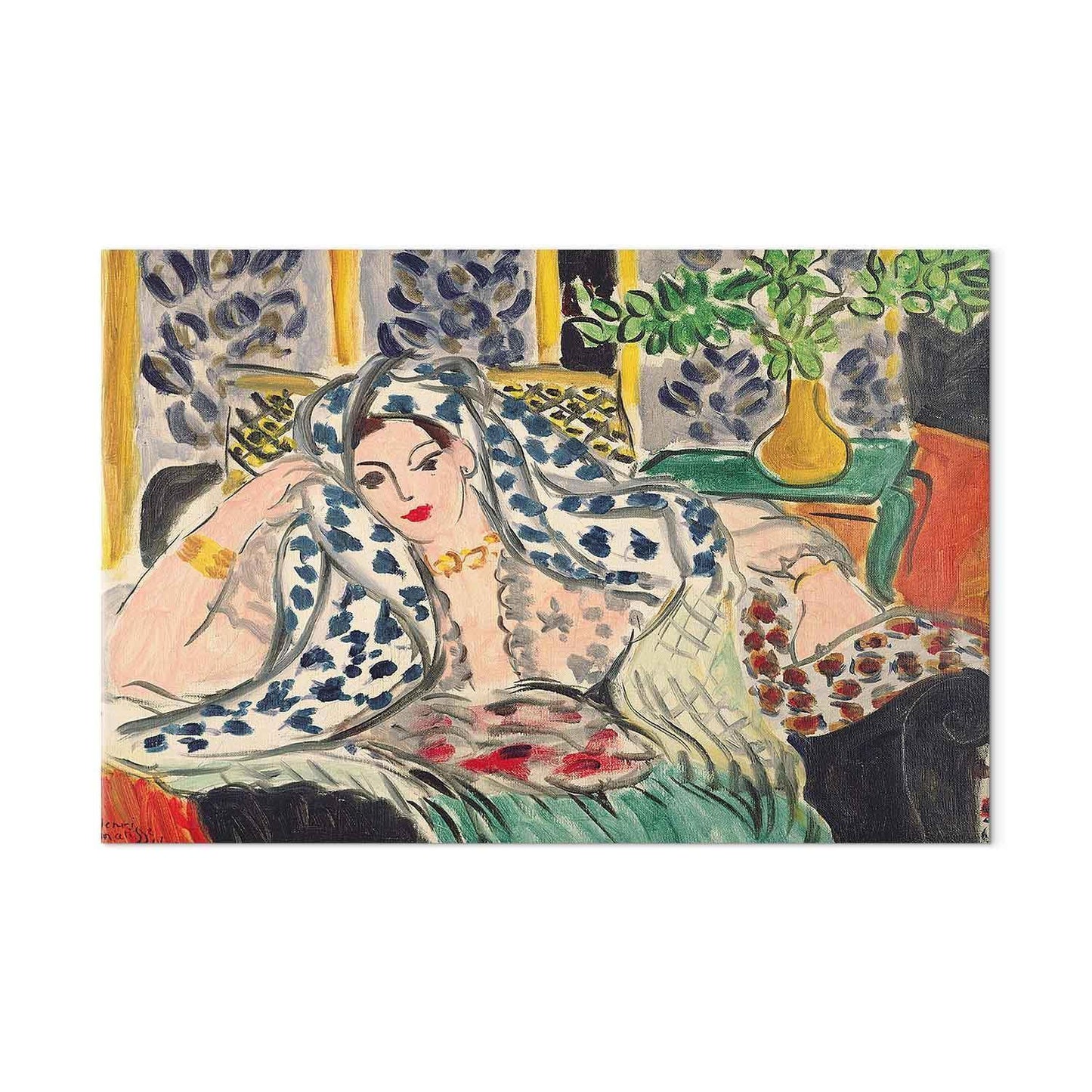 Leinwandbild - Henri Matisse – Odalisque at Fautenuil