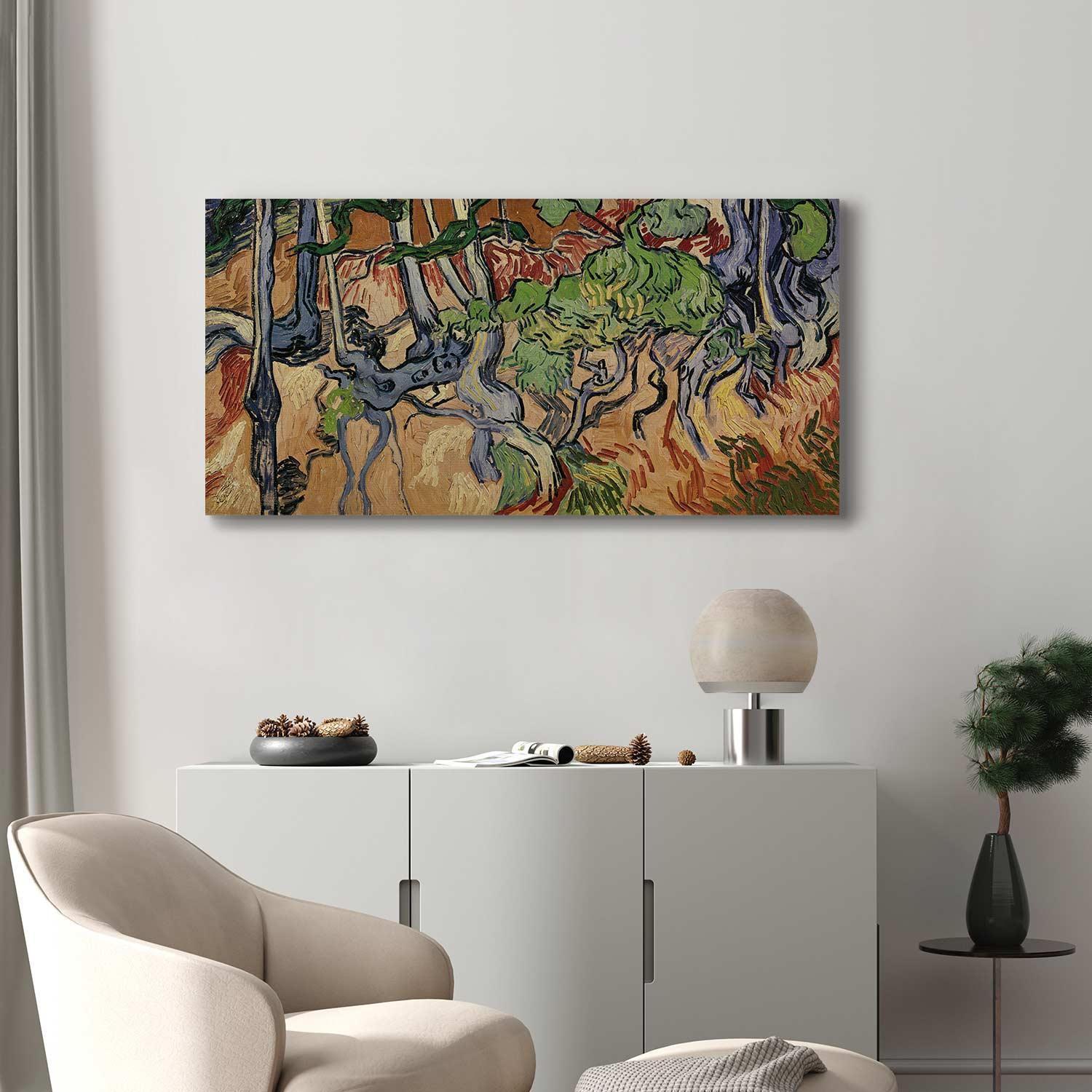 Leinwandbild - Tree roots (Vincent Van Gogh) Artgeist