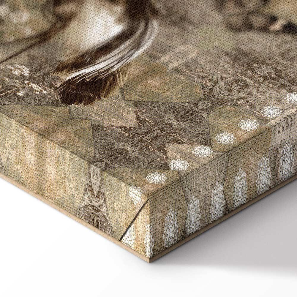 Leinwandbild - Retro Cranes (1 Part) Wide