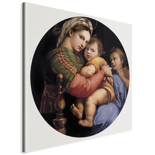 Leinwandbild - Madonna on a Chair Artgeist