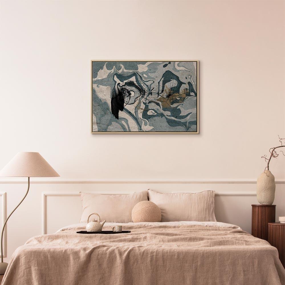 Leinwandbild - Marbled Reflection (1 Part) Wide