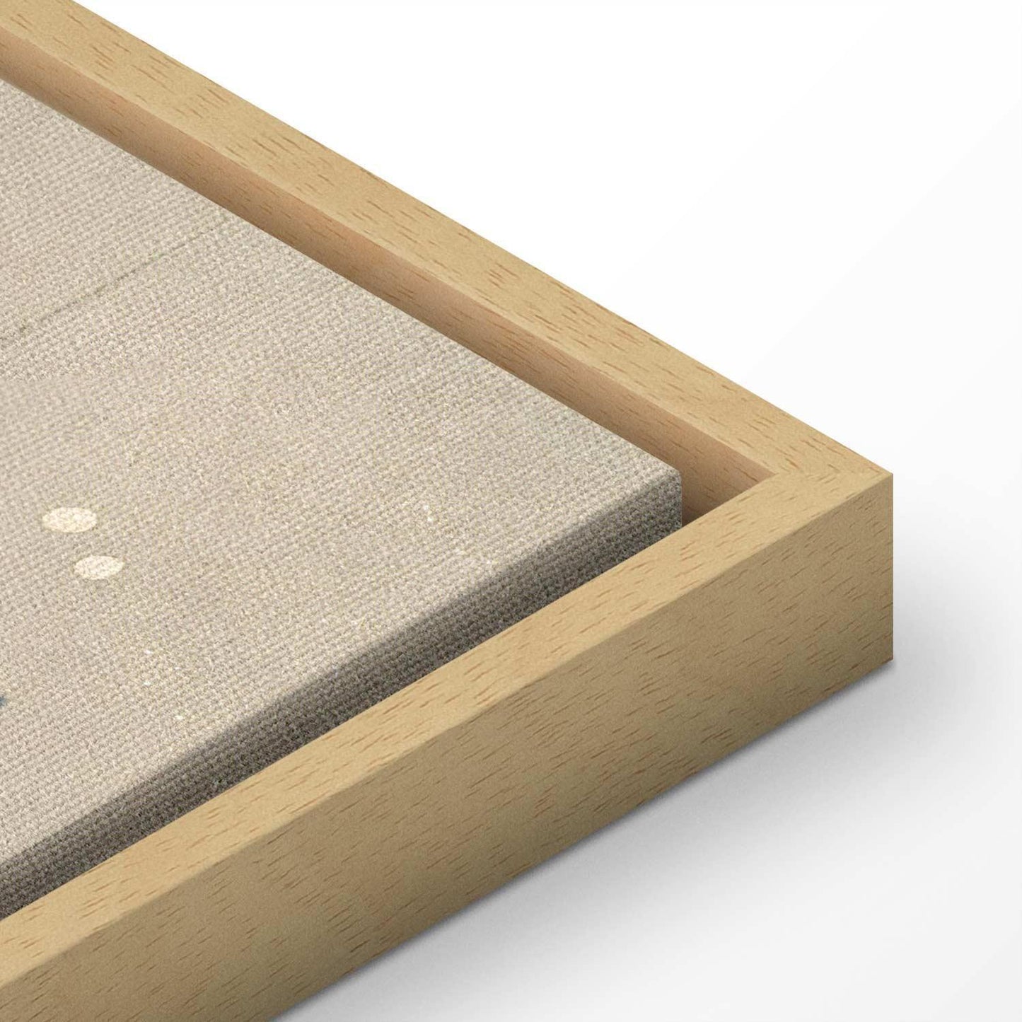 Leinwandbild - Herons over a winter pond - Japanese-style illustration in dark colours