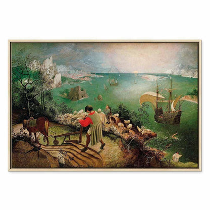 Leinwandbild - Pieter Bruegel the Elder – Landscape with the Fall of Icarus