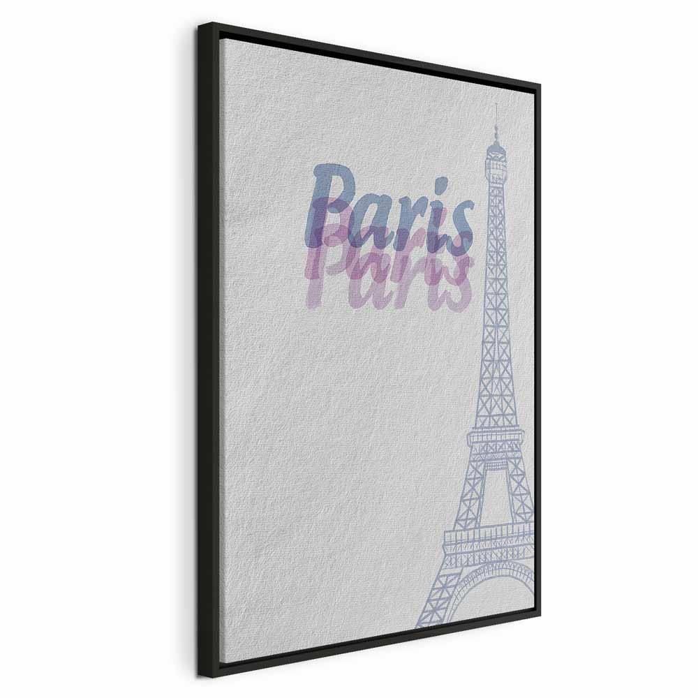 Leinwandbild - Paris in Watercolours (1 Part) Vertical
