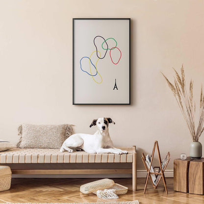 Poster - Colorful Circles - digital graphic - minimalism