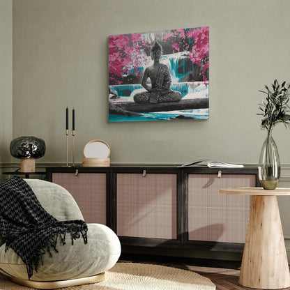 Malen nach Zahlen - Buddha and Waterfall