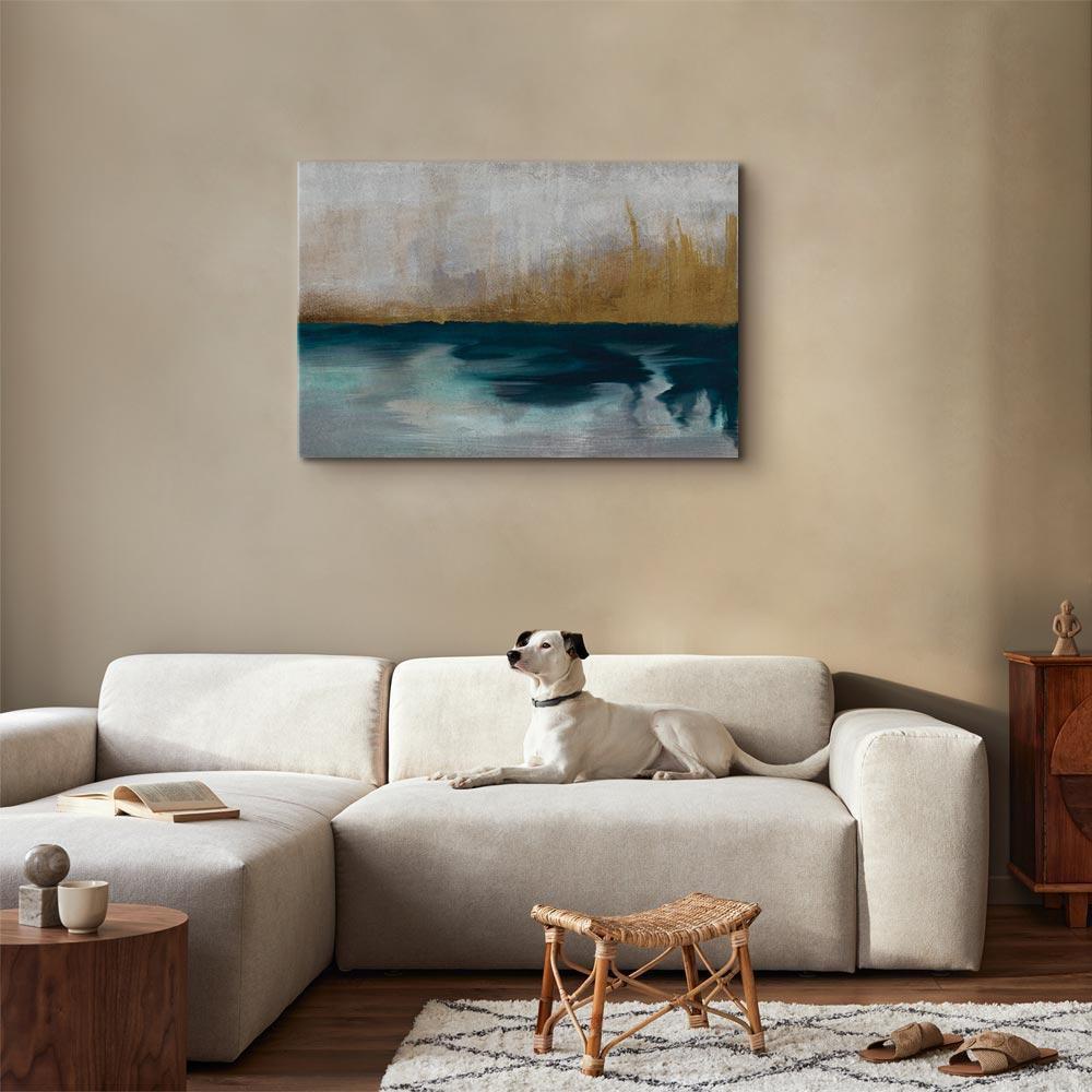 Leinwandbild - Golden Grasses (1 Part) Wide