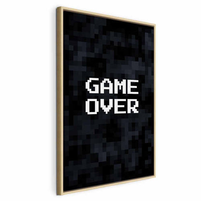 Leinwandbild - Pixel Game Over
