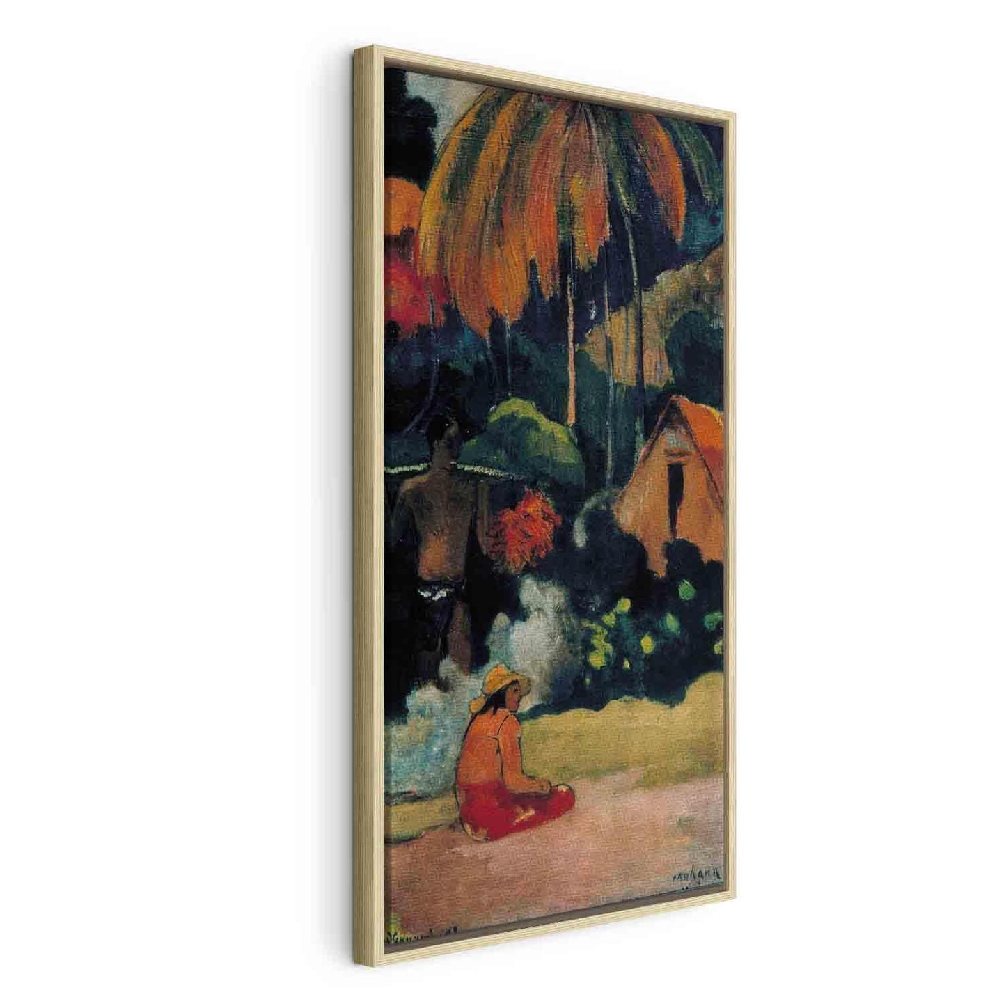 Leinwandbild - Mahana maa II (Paul Gauguin) Artgeist