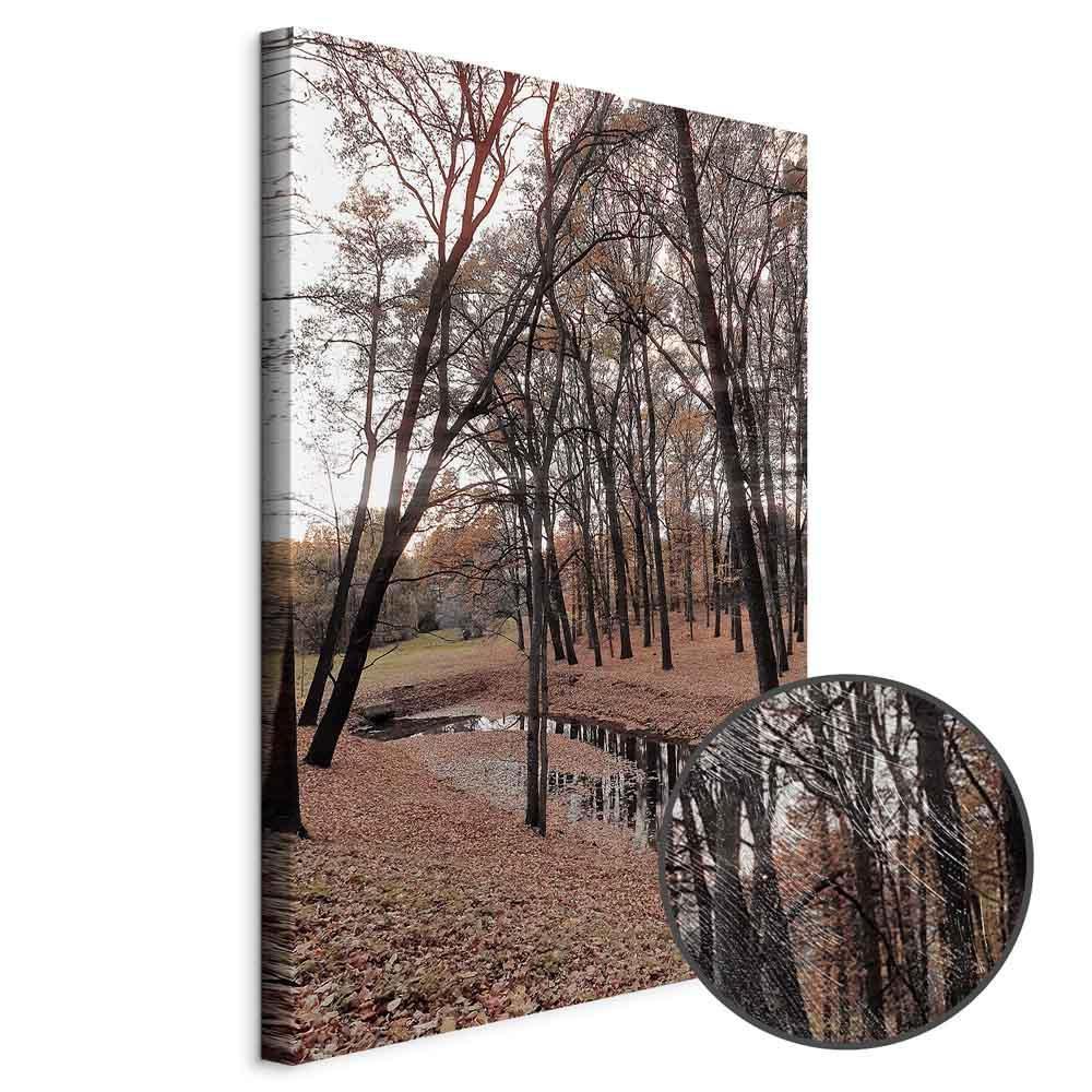 Leinwandbild - Autumn Walk (1 Part) Vertical