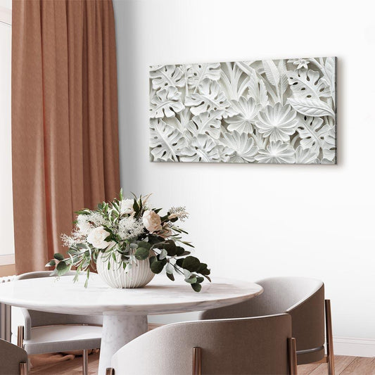 Wandbild Alabaster Garden – Elegantes Blumenmotiv in zarten Farben