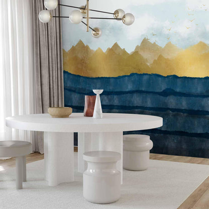 Fototapete - Dawn in the Mountains - Second Variant