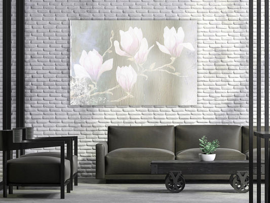 Leinwandbild - White Magnolias (1 Part) Wide Artgeist