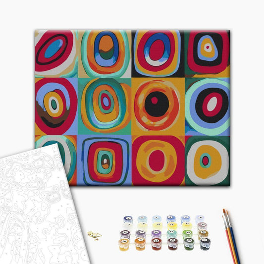 Malen nach Zahlen - Colourful Rings