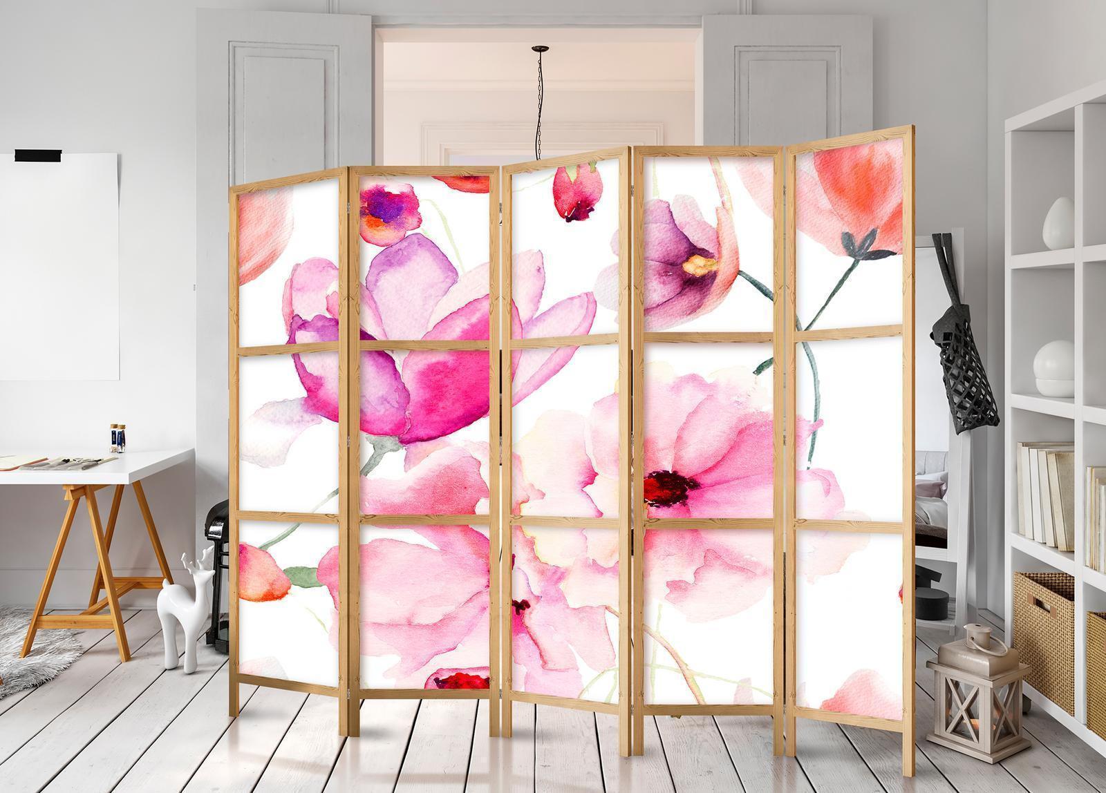 Japanischer Paravent - Floral Bliss II Artgeist