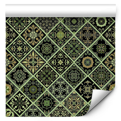 Tapete - Olive Mosaic Artgeist
