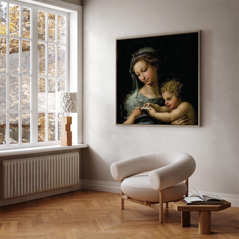 Leinwandbild - Rafael Santi – The Virgin of the Rose
