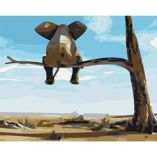 Malen nach Zahlen - Elephant In A Tree