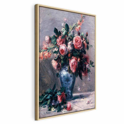 Leinwandbild - Pierre-Auguste Renoir – Vase of Roses