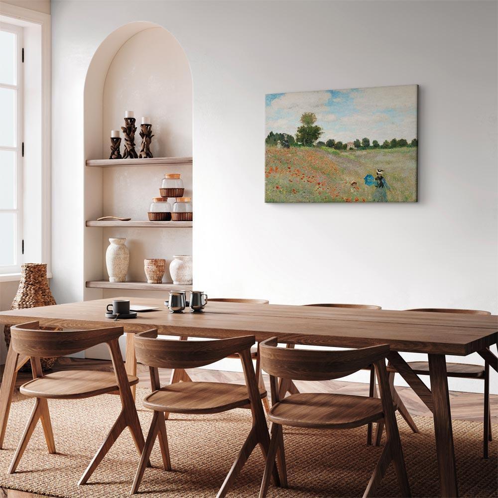 Leinwandbild - Claude Monet – Poppy Field near Argenteuil