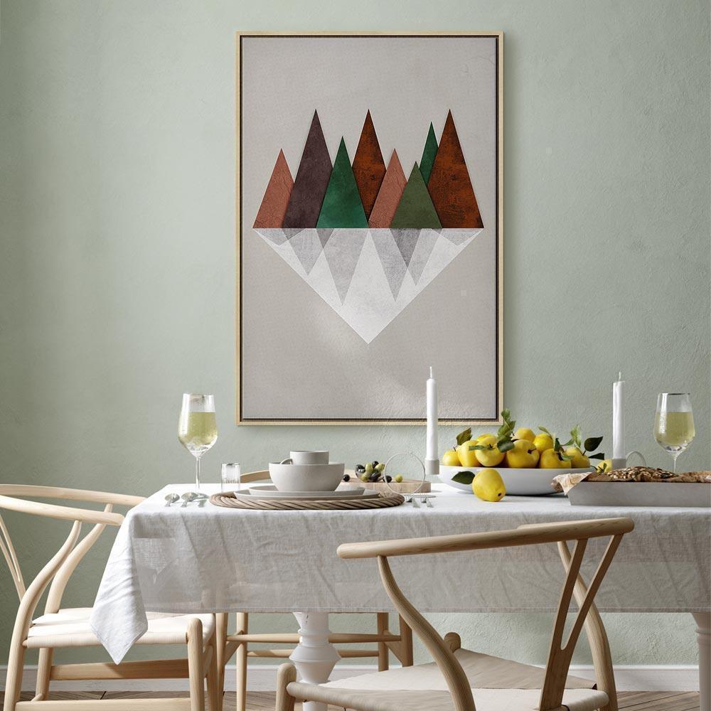 Leinwandbild - Symmetrical Land (1 Part) Vertical