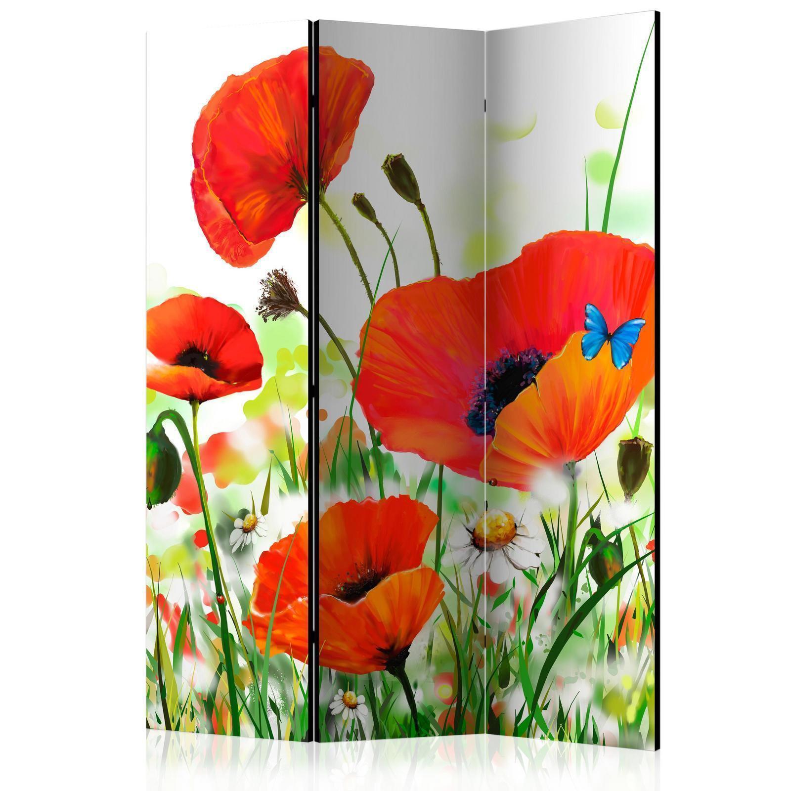 Paravent - Country poppies Artgeist