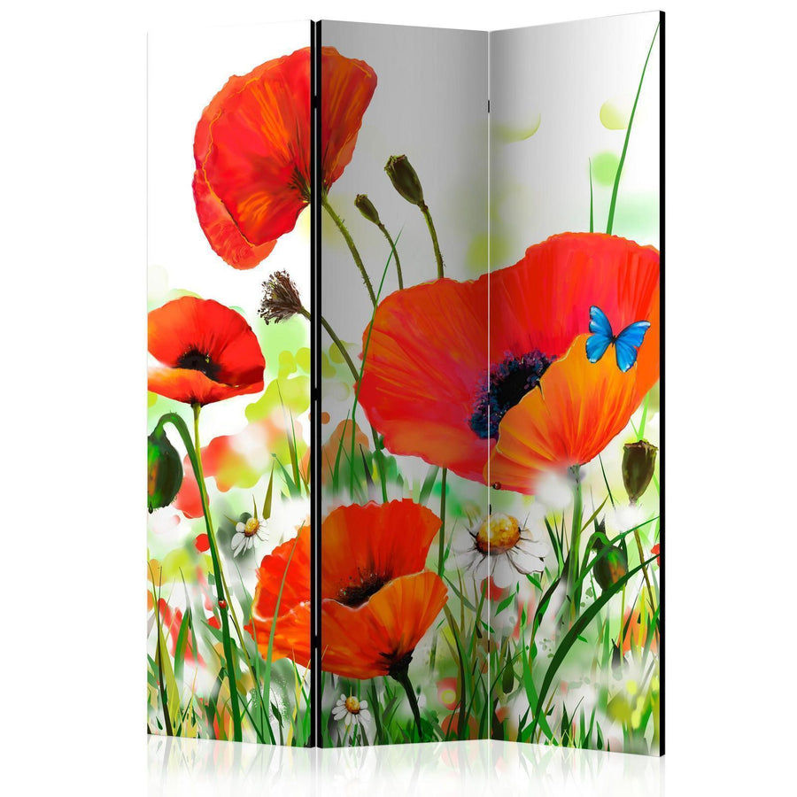 Paravent - Country poppies Artgeist