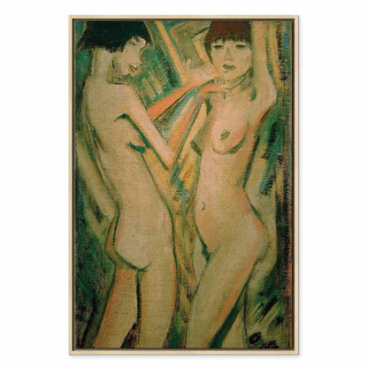 Leinwandbild - Otto Mueller – Two Girls