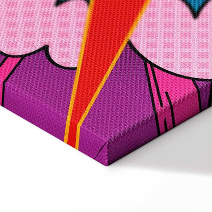 Leinwandbild - Energy of Colors (1-part) - English Text on Colorful Background