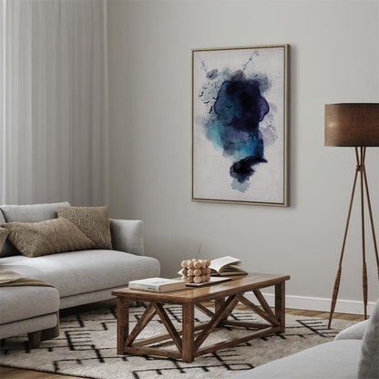 Leinwandbild - Blue Memory (1 Part) Vertical