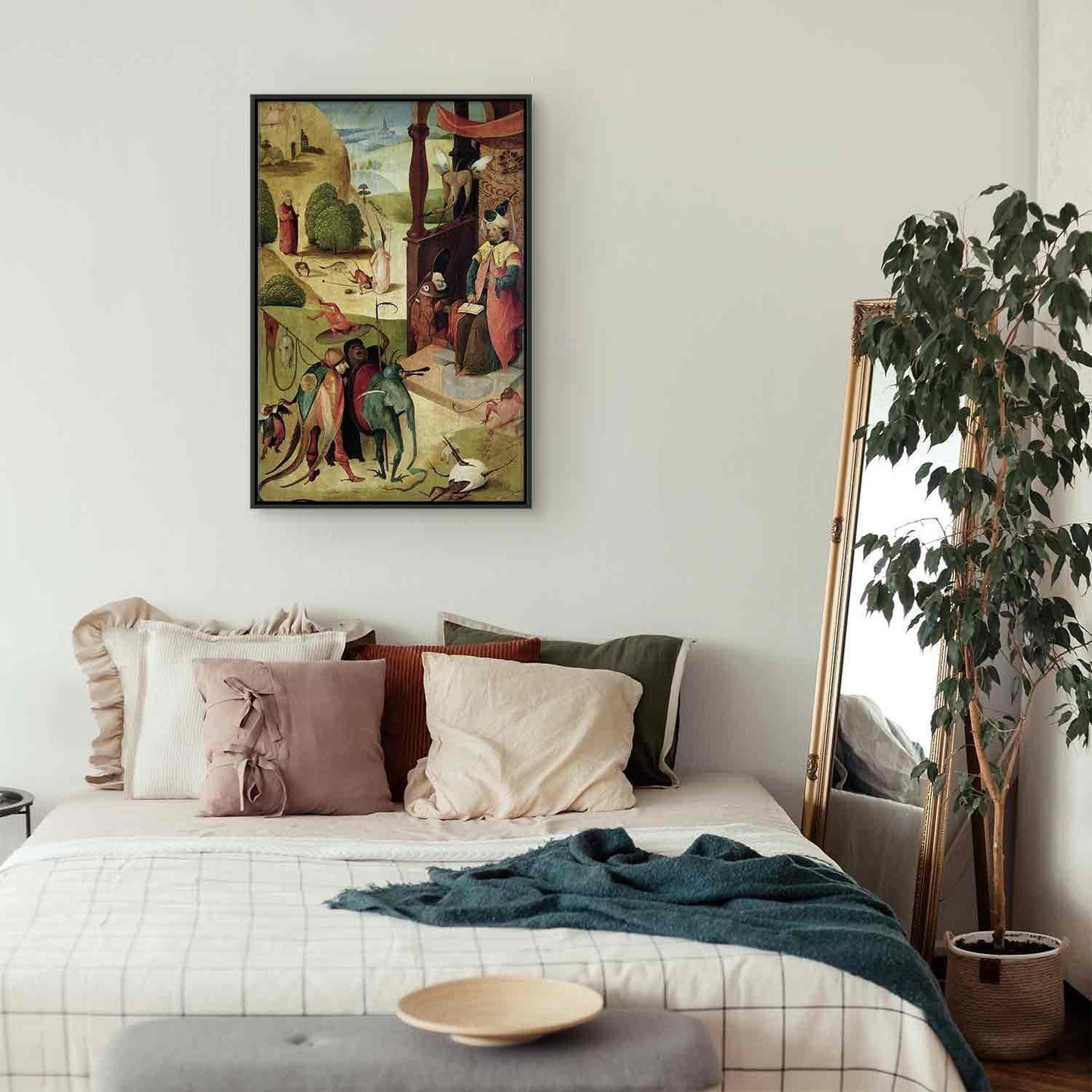 Leinwandbild - StJames and the Magician (Hieronim Bosch) Artgeist