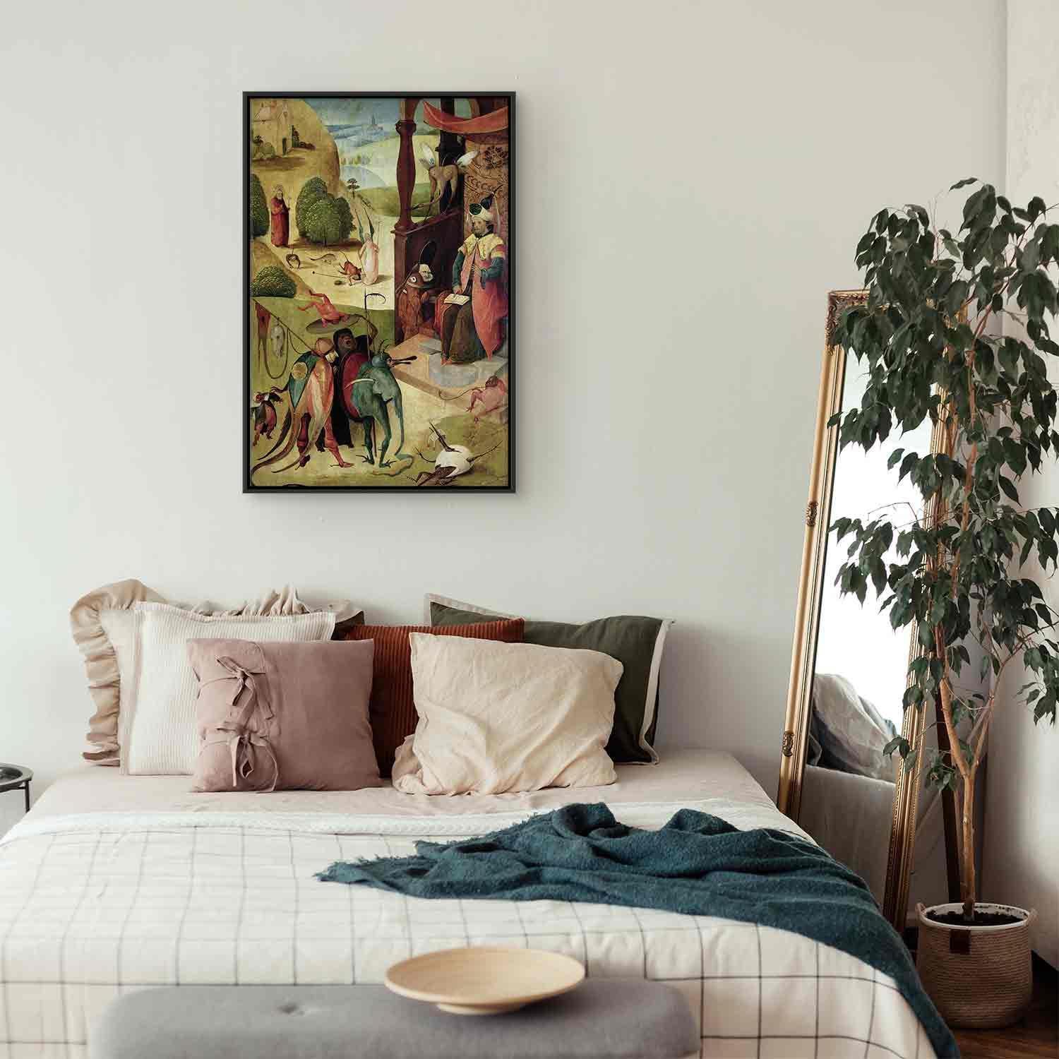 Leinwandbild - StJames and the Magician (Hieronim Bosch) Artgeist