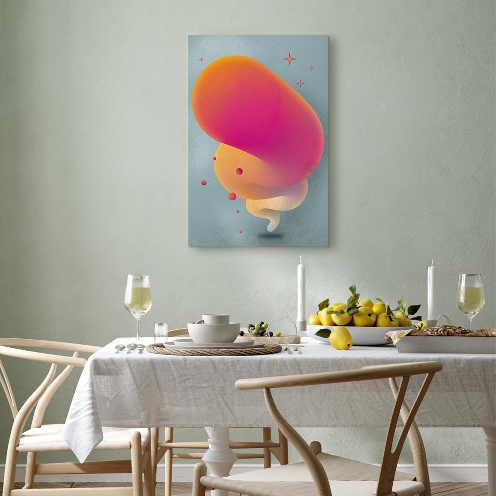 Leinwandbild - Pink Streak (1 Part) Vertical