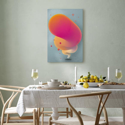 Leinwandbild - Pink Streak (1 Part) Vertical