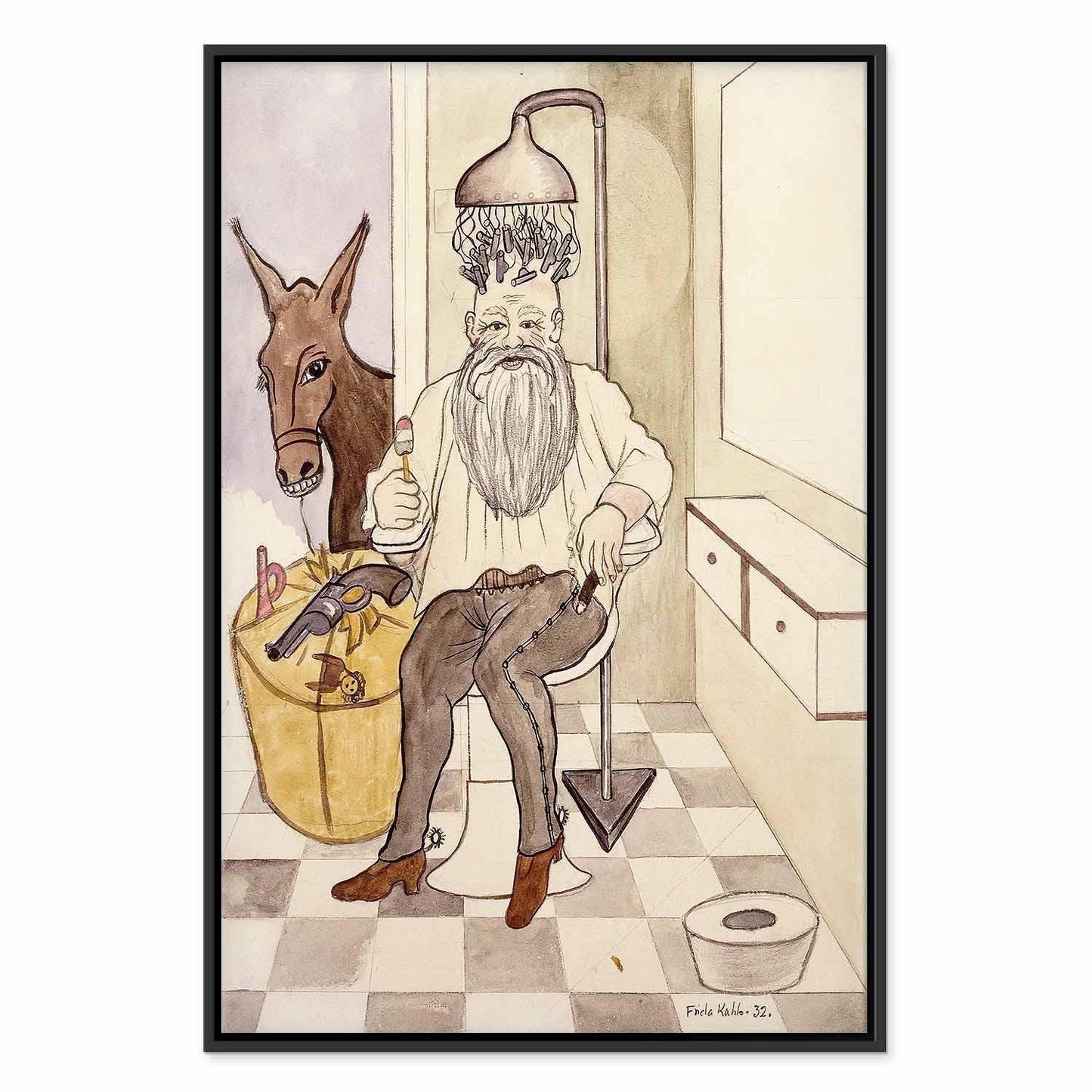 Leinwandbild - Frida Kahlo – The Beauty Salon