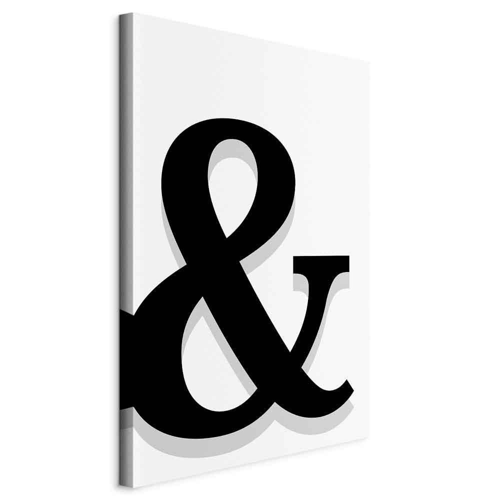 Leinwandbild - Decorative Letter (1 Part) Vertical