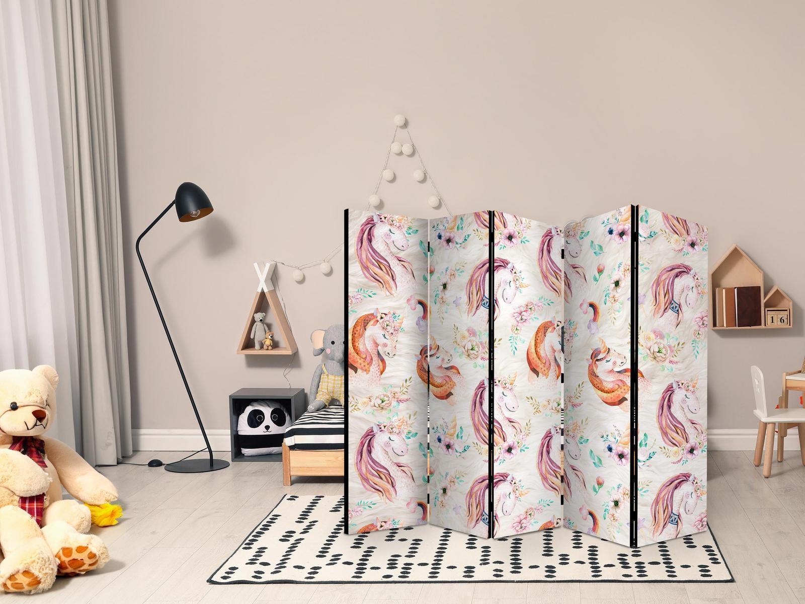 Paravent - Pastel Unicorns II Artgeist