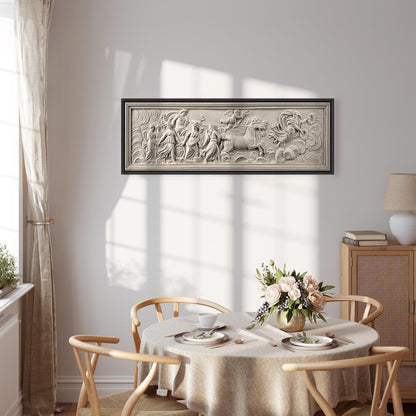 Leinwandbild - Relief: Apollo and Muses