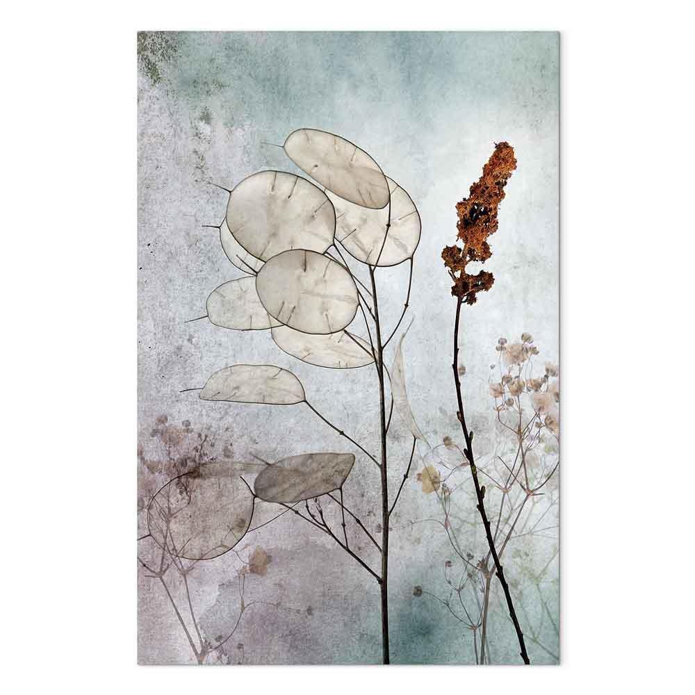Leinwandbild - Foggy Lunaria (1 Part) Vertical
