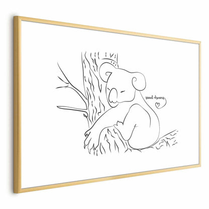 Poster - Sleeping Koala Artgeist