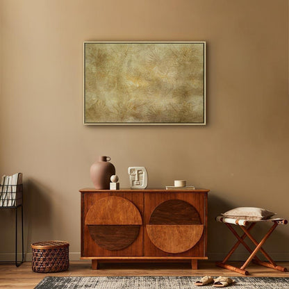 Leinwandbild - Vintage Leaves (1 Part) Wide