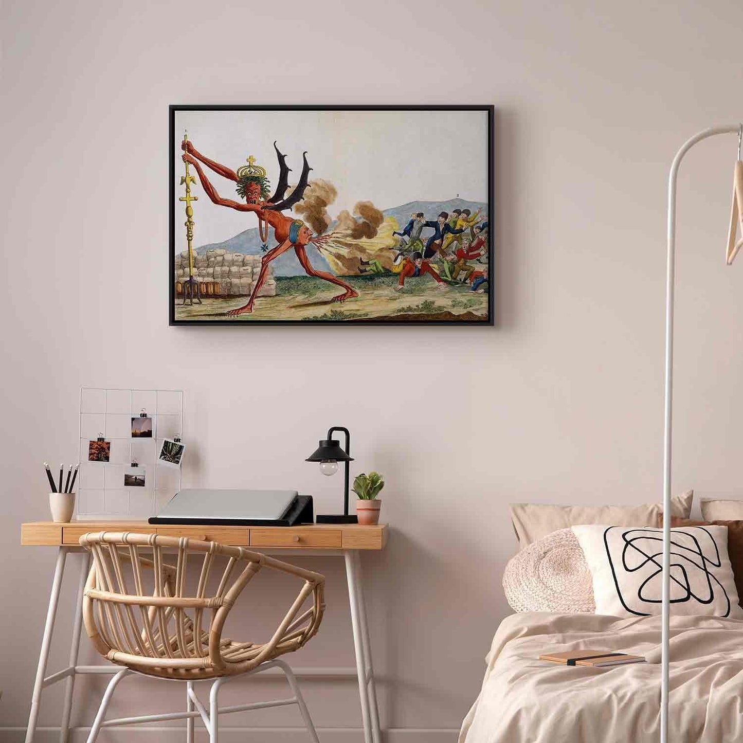 Leinwandbild - Jacques-Louis David – Caricature of the English Government