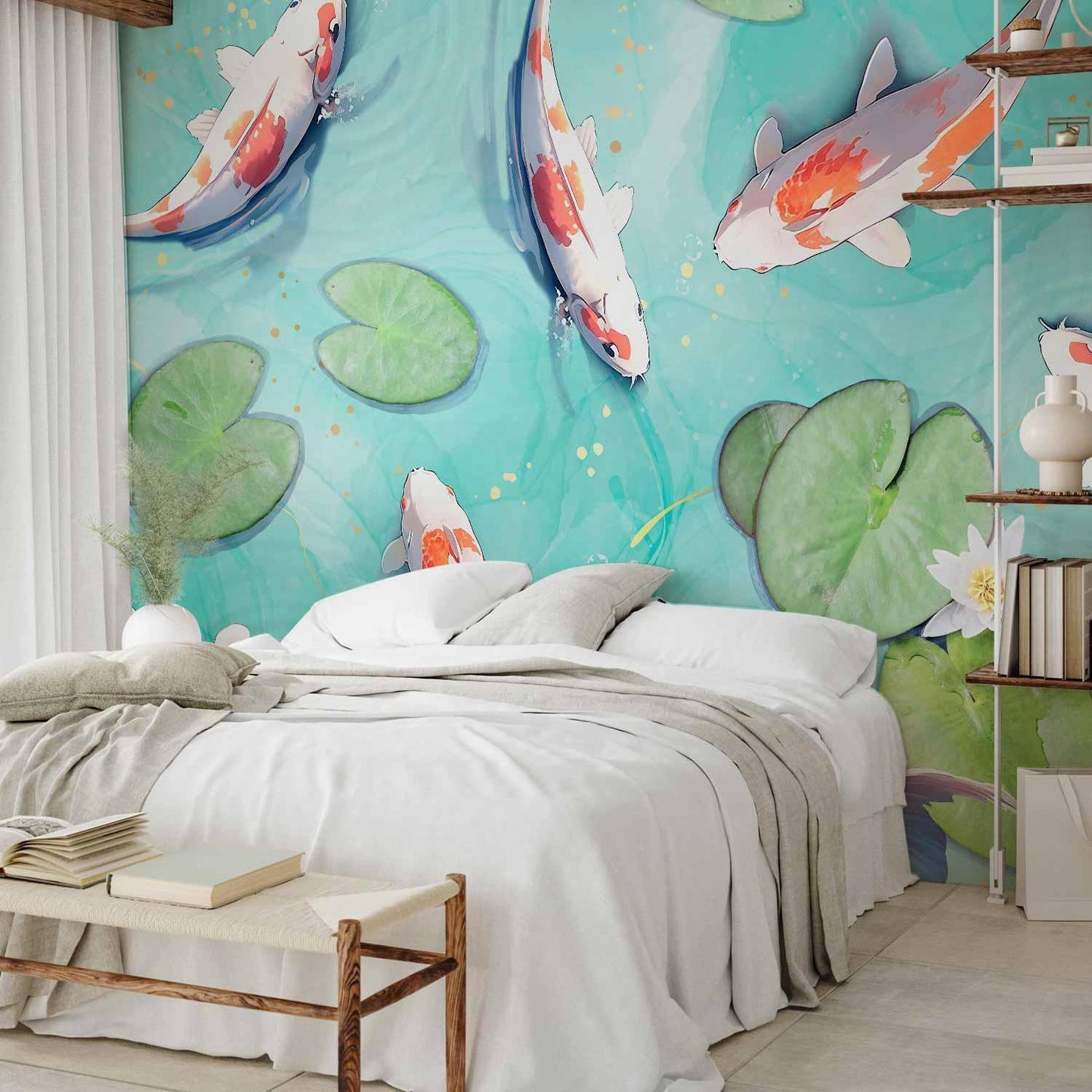 Fototapete - Pond in Japan