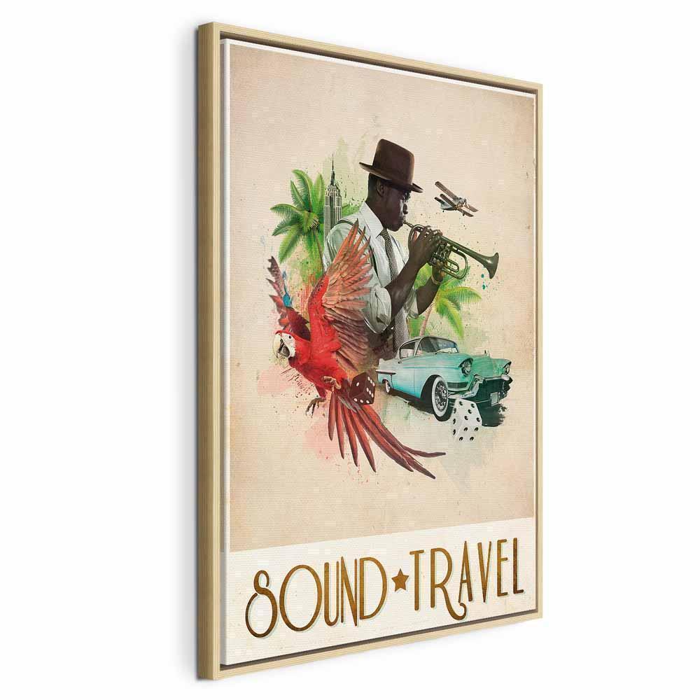 Leinwandbild - Sound Travel (1 Part) Vertical