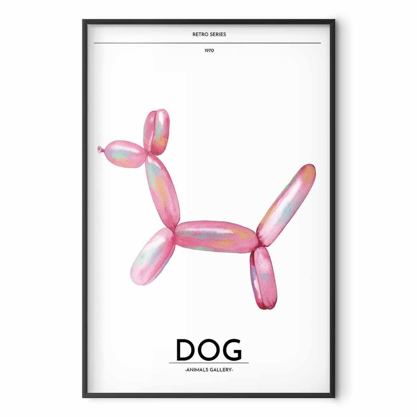 Poster - Holo-Dog - Colorful Retro Dog