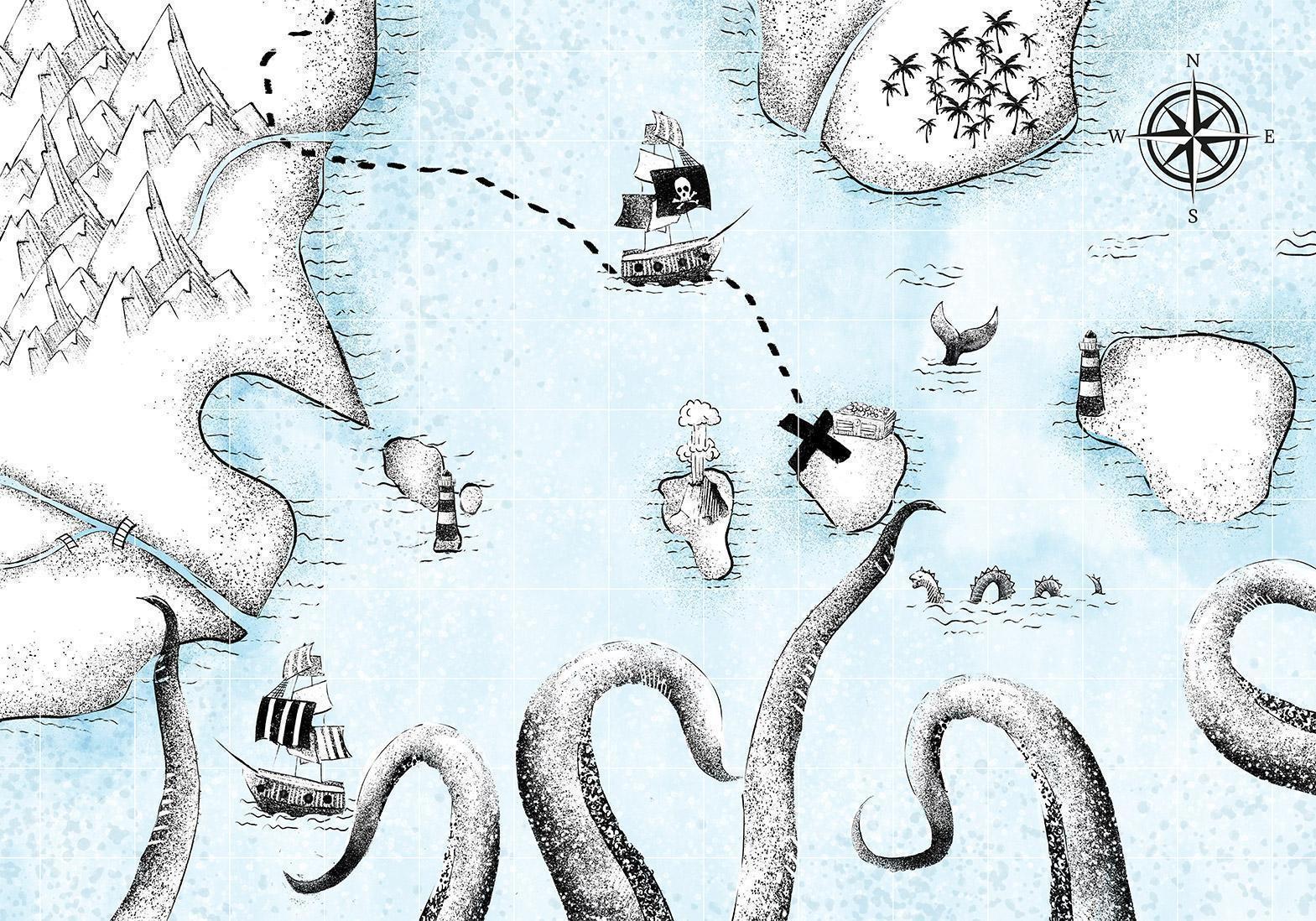 Fototapete - Treasure Map Artgeist