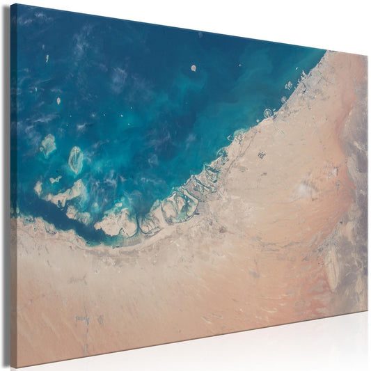 Leinwandbild - Dubai from the Satellite (1 Part) Wide Artgeist