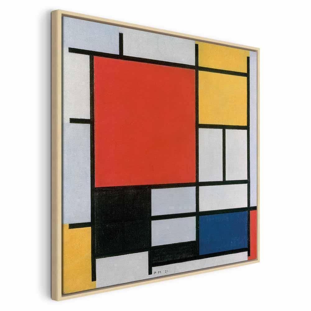 Leinwandbild - Piet Mondrian – Composition with red, yellow blue and black