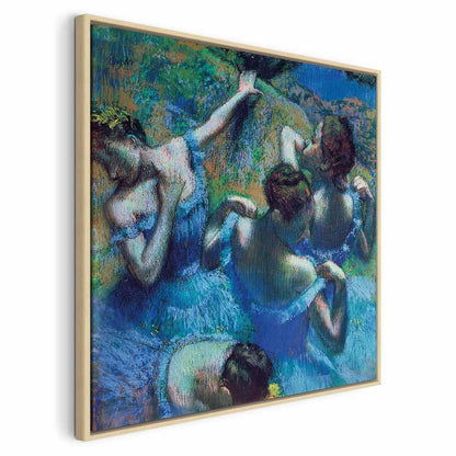Leinwandbild - Edgar Degas – Blue Dancers II
