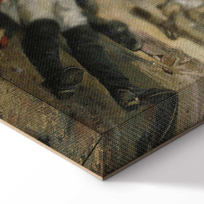 Leinwandbild - Joaquín Sorolla y Bastida – The death of Pedro Velarde y Santillán during the defence of the Monteleon Artillery Barracks